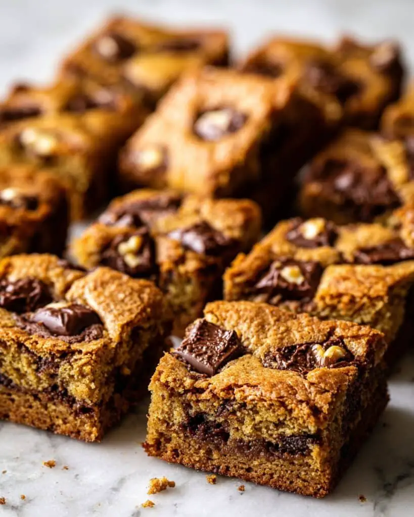 Brown Butter Blondies with Chocolate Chunks & Walnuts Recipe