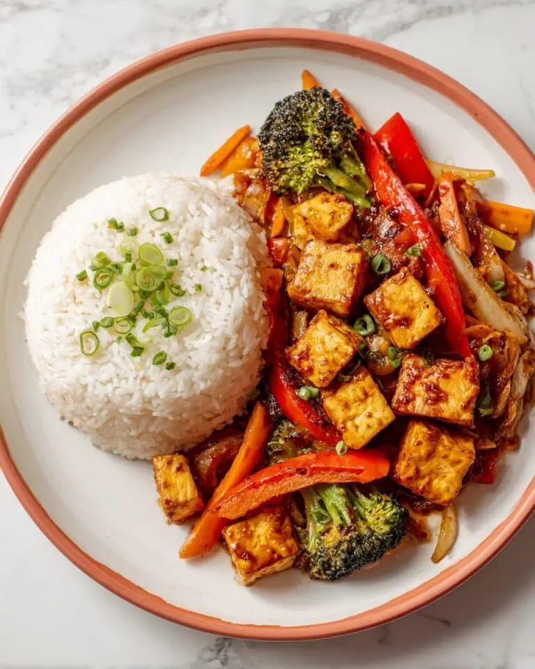 15-Minute Thai Peanut Tempeh with Rice Recipe