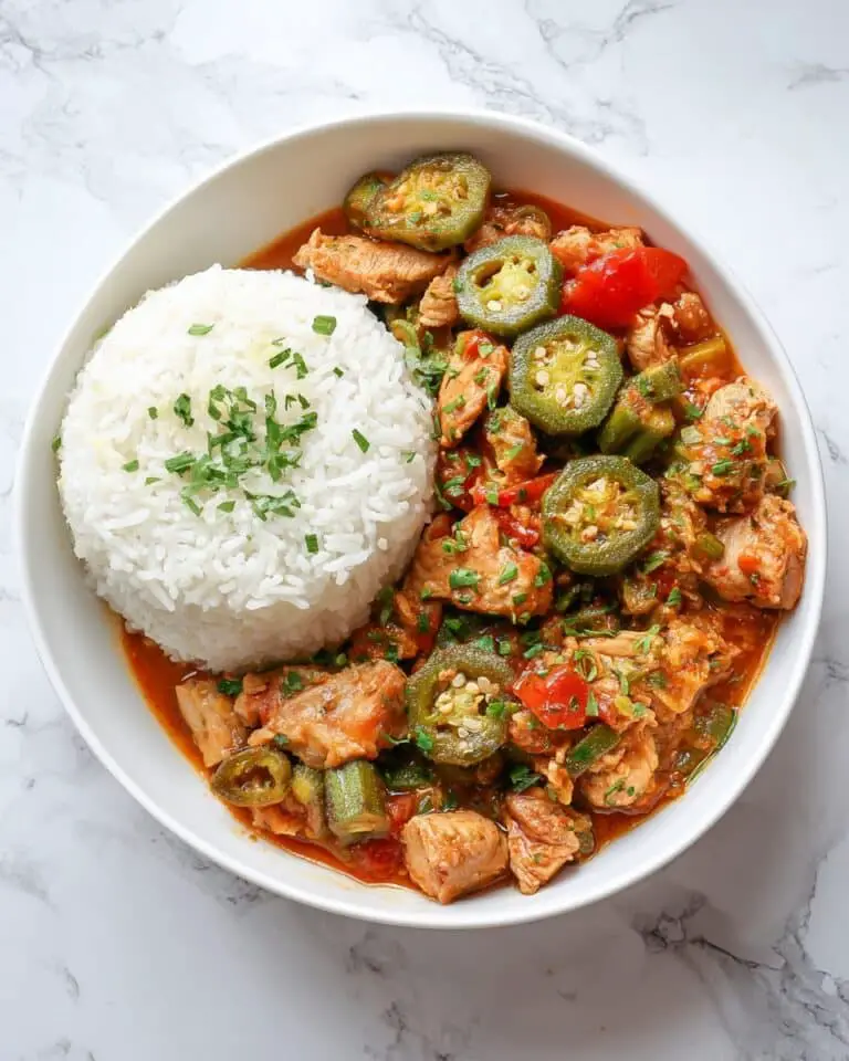 Crockpot Chicken with Okra and Tomatoes Recipe
