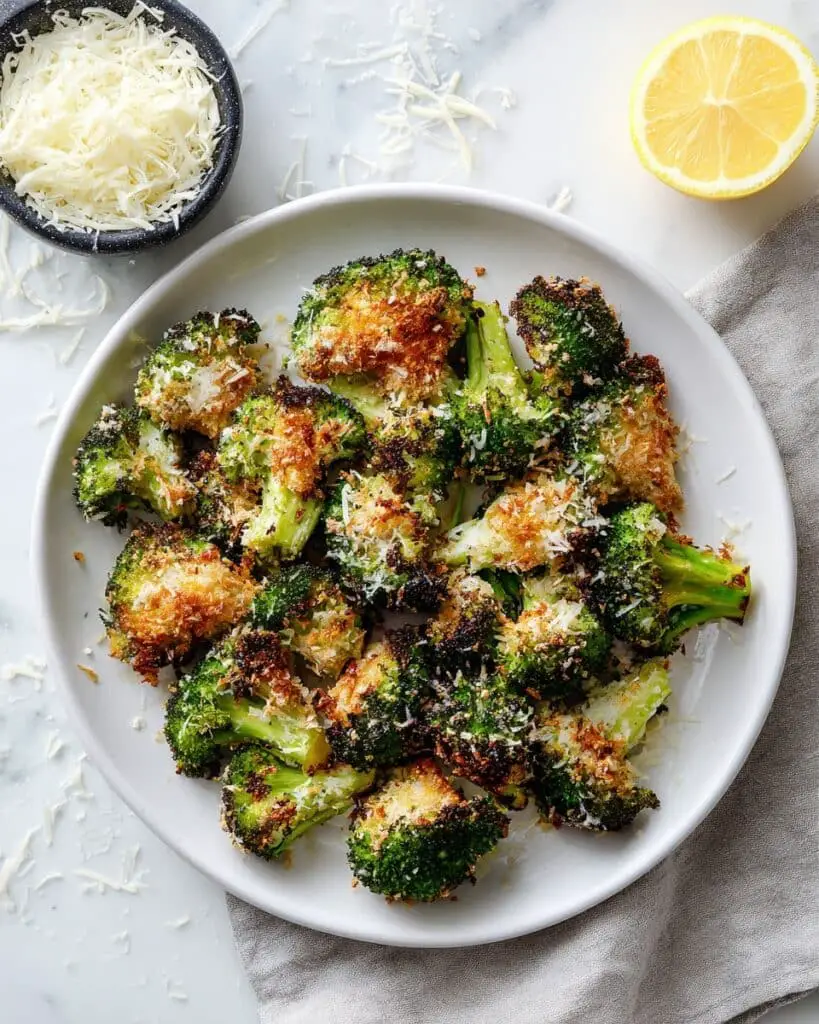 Smashed Broccoli with Parmesan Recipe