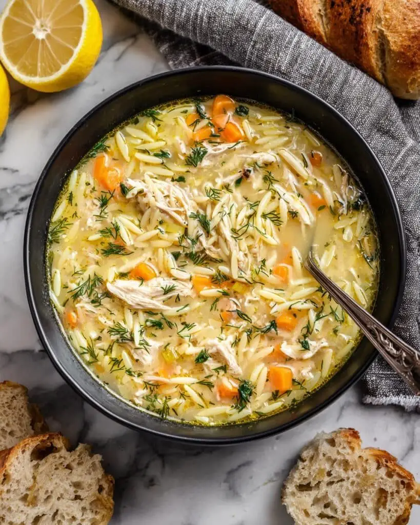 Avgolemono — Greek Lemon Chicken Soup Recipe