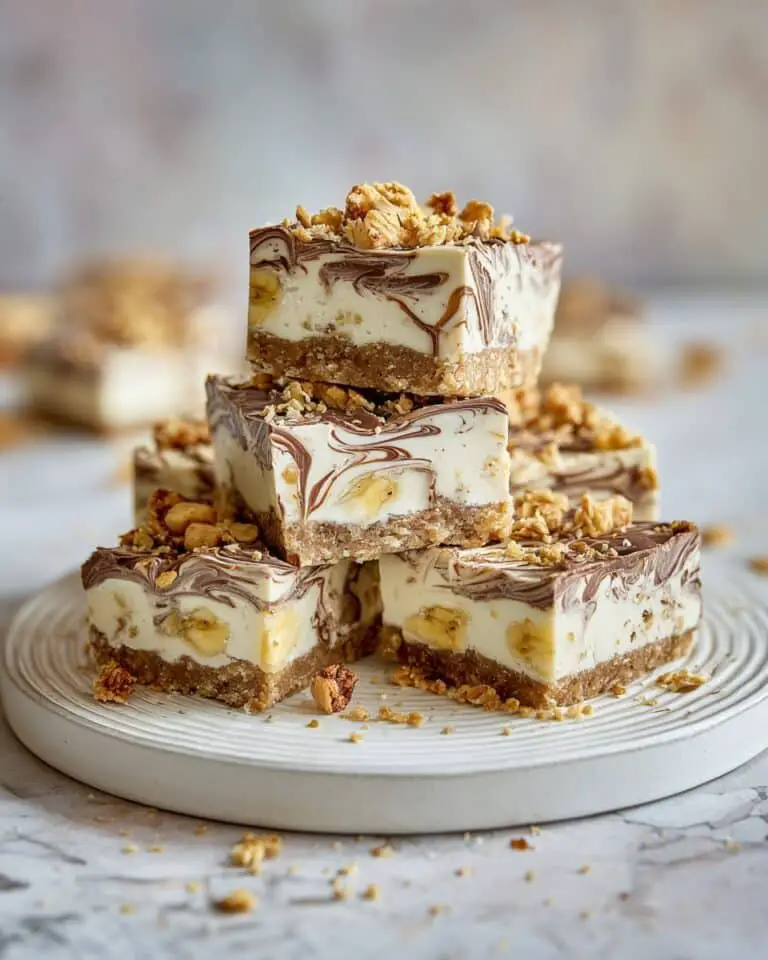 Frozen Cottage Cheese Bark with Banana, Chocolate, and Peanut Butter Recipe
