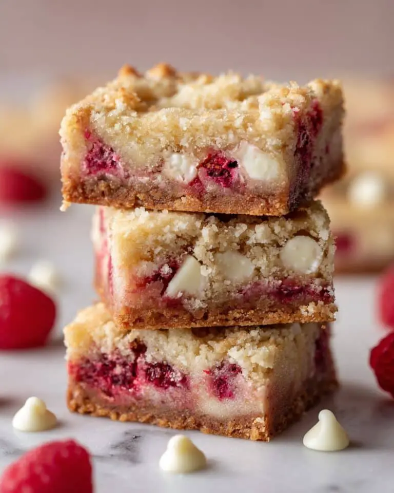 White Chocolate and Raspberry Blondies Recipe