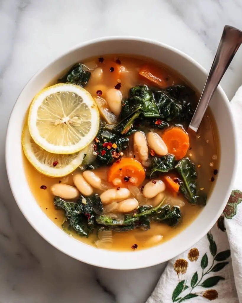 Tuscan White Bean Soup with Kale Recipe