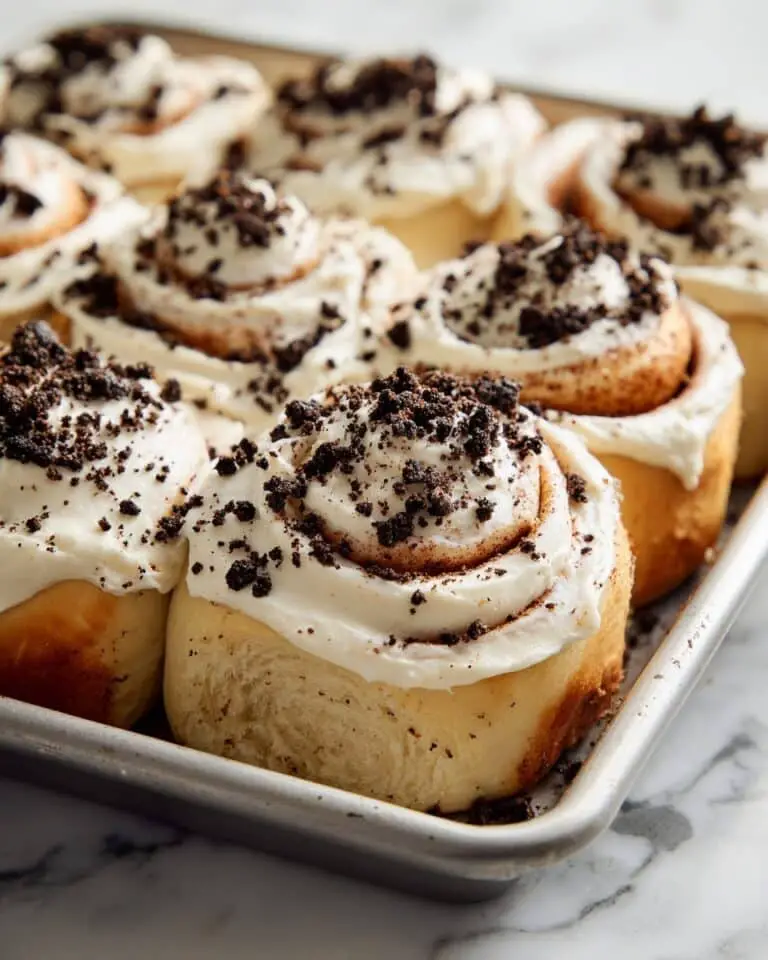 Oreo Cookie Stuffed Cinnamon Rolls Recipe