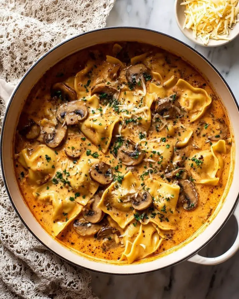 Creamy Mushroom Tortellini Soup Recipe