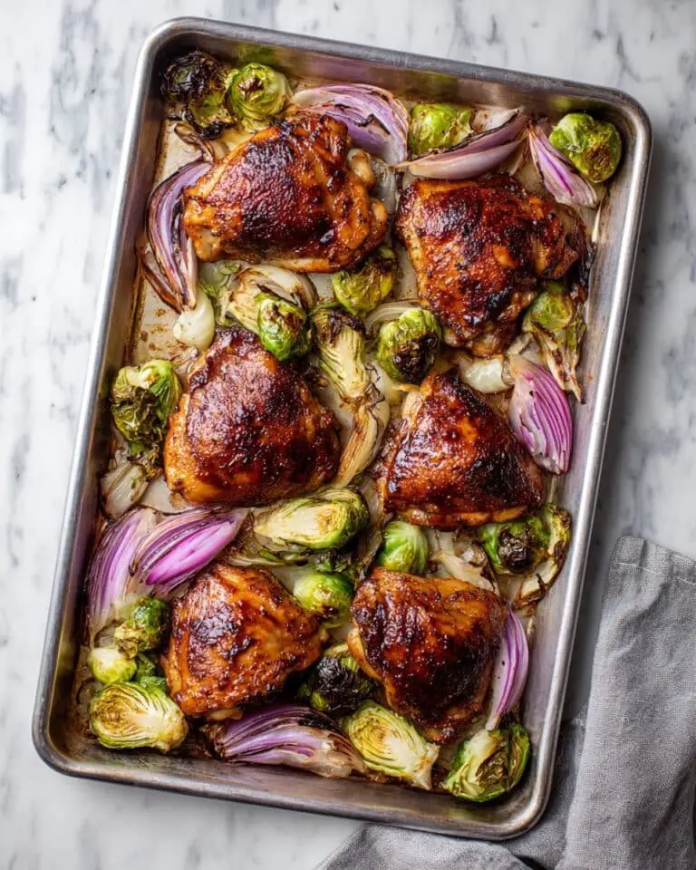 Balsamic Chicken with Brussels Sprouts Recipe