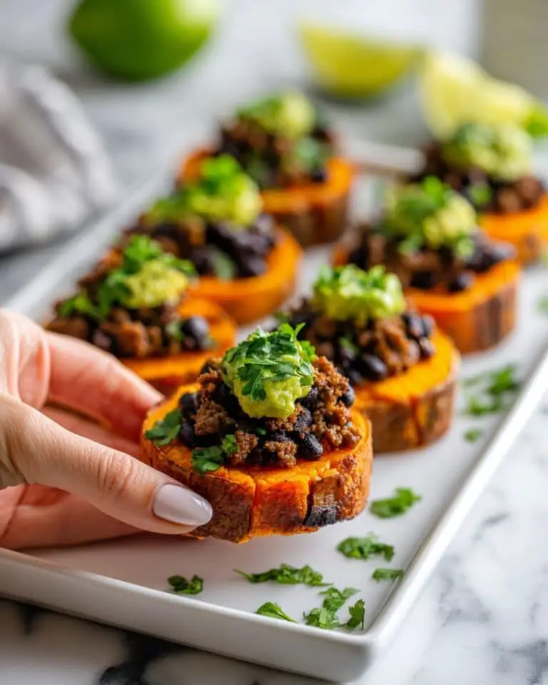 Loaded Sweet Potato Nachos with Black Beans and Avocado Recipe