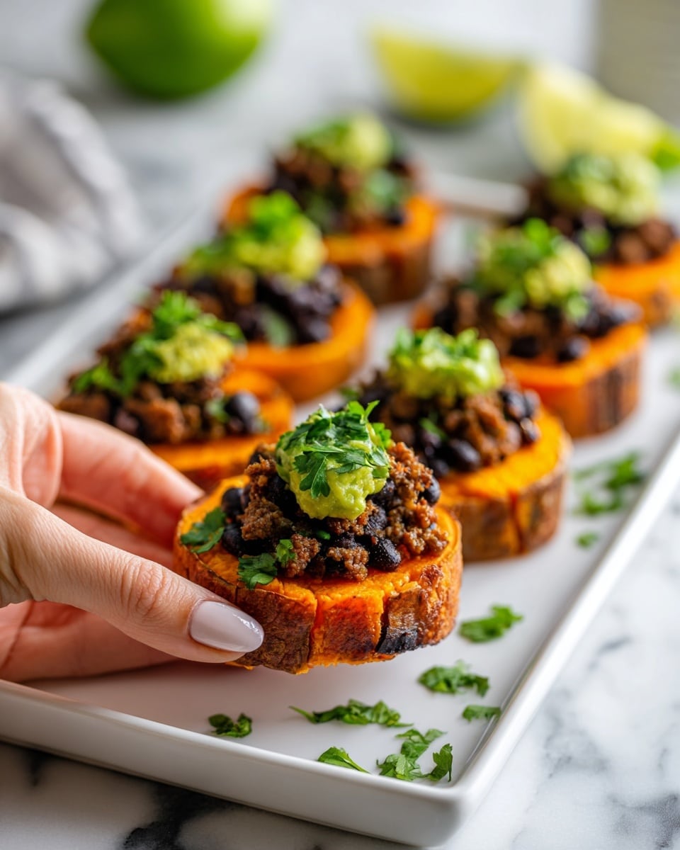 Loaded Sweet Potato Nachos with Black Beans and Avocado Recipe