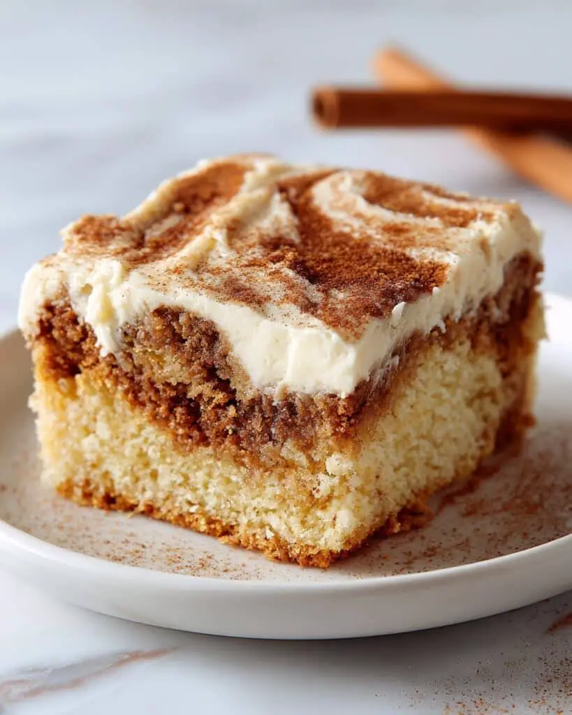 Cinnamon Roll Poke Cake Recipe